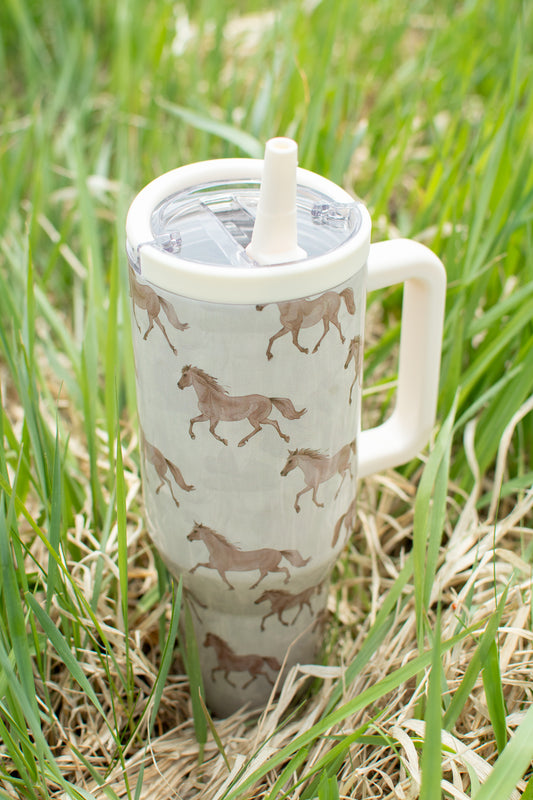 Horse 40oz Water Tank Tumbler