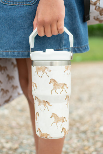 Horse 20oz Kids Bucket Handle Tumbler *Preorder*