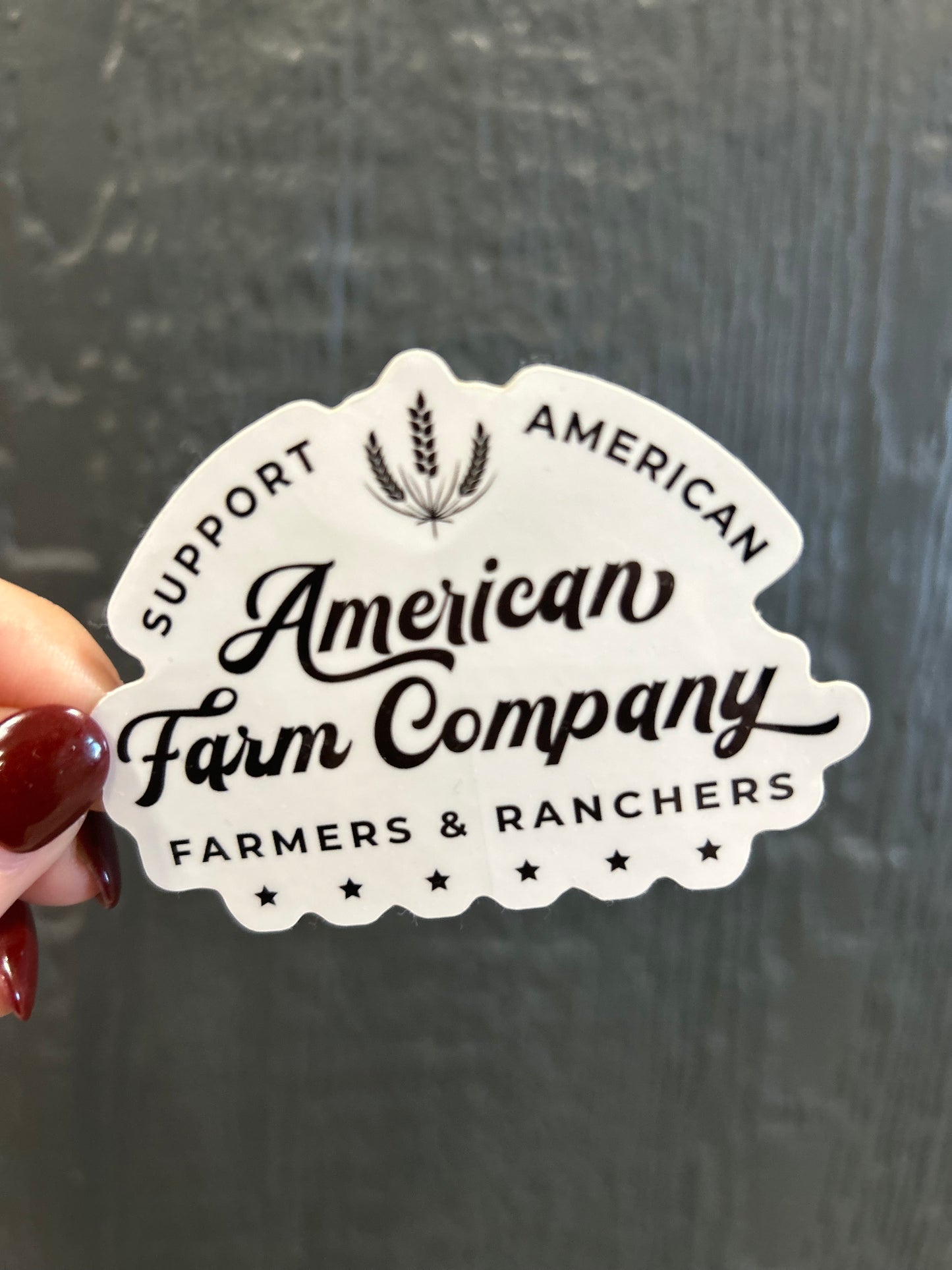 American Farm Company Logo Sticker