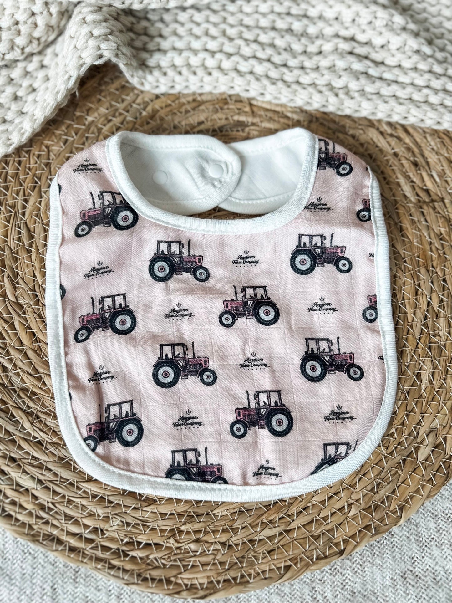 Pink Tractor Baby Bundle