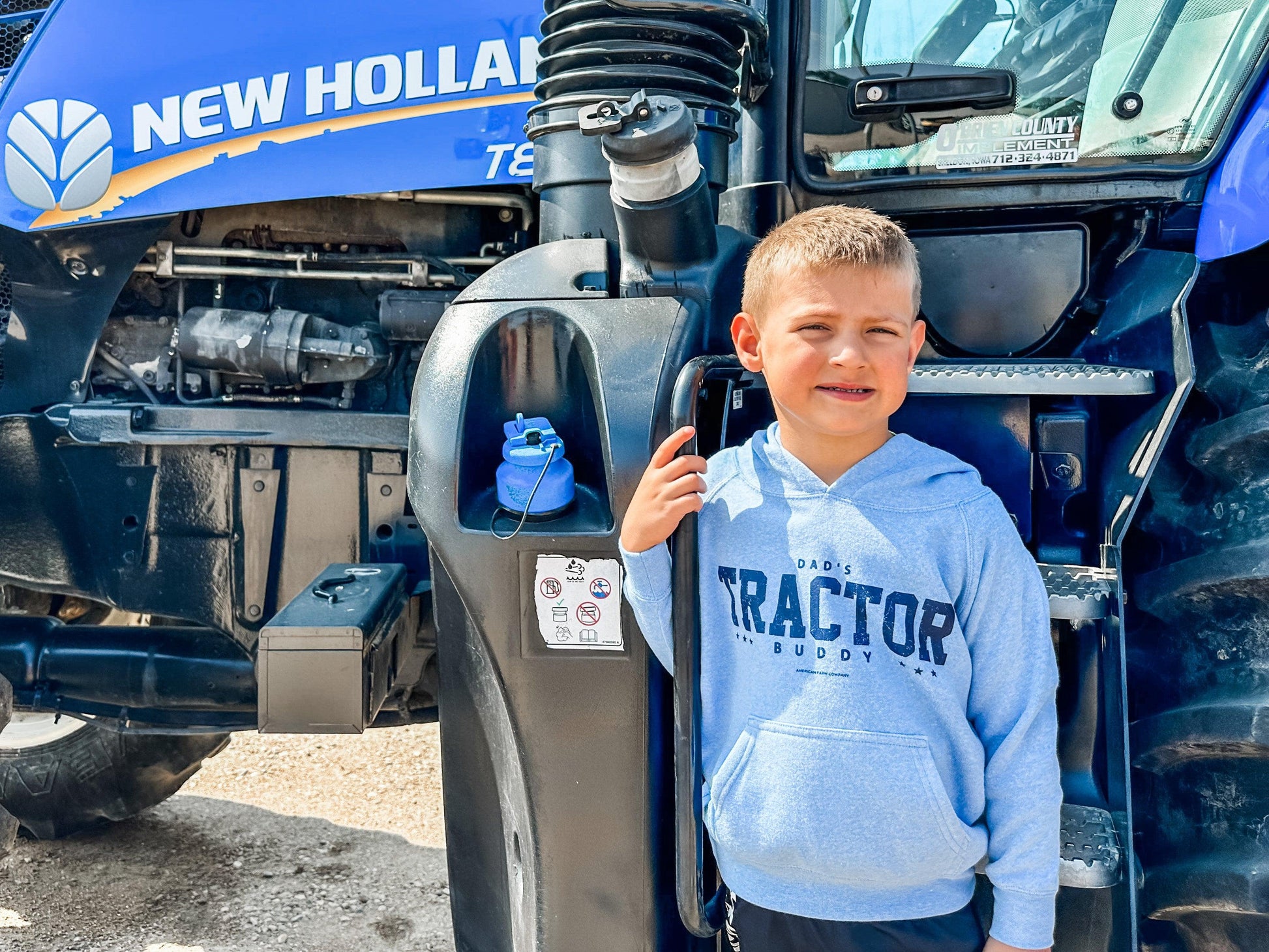 DAD'S TRACTOR BUDDY Youth & Toddler Hoodie - American Farm Company