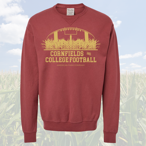 ‘Cornfields and College Football’ Washed Red Crewneck