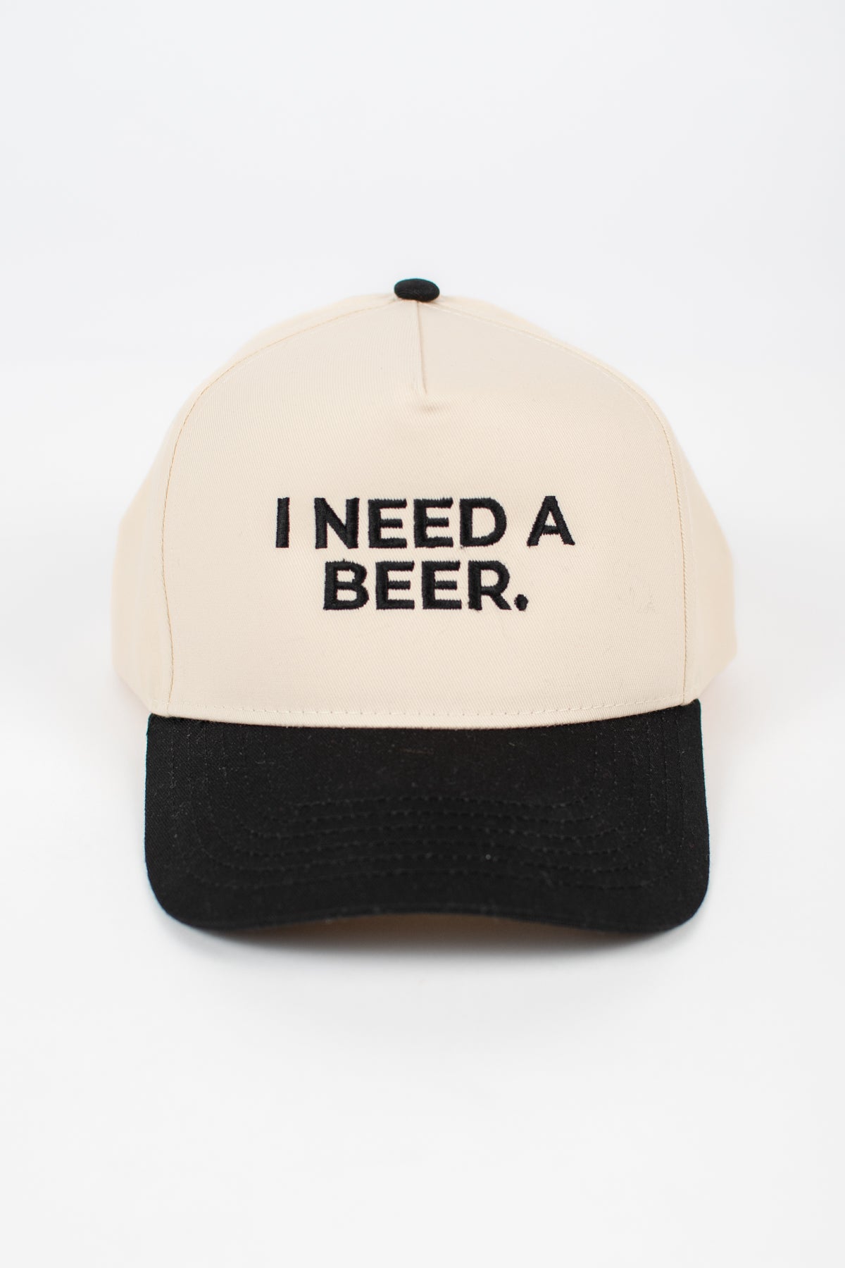 'I Need A Beer.' Embroidered Trucker Hat