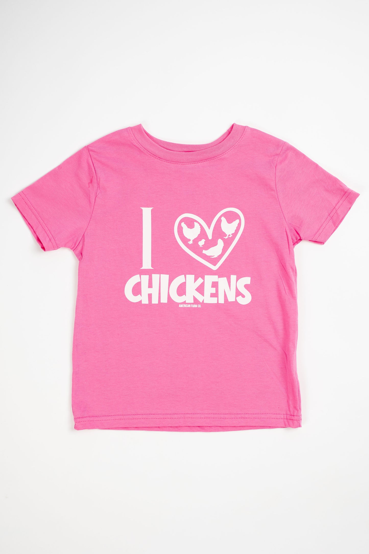 'I ♥ Chickens' Pink Toddler/Youth Tee