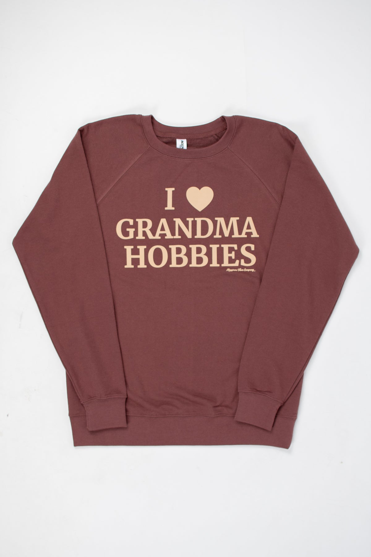 I 🖤 Grandma Hobbies Adult Crewneck
