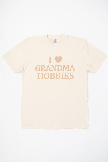 I 🖤 Grandma Hobbies Adult T-Shirt - Ivory