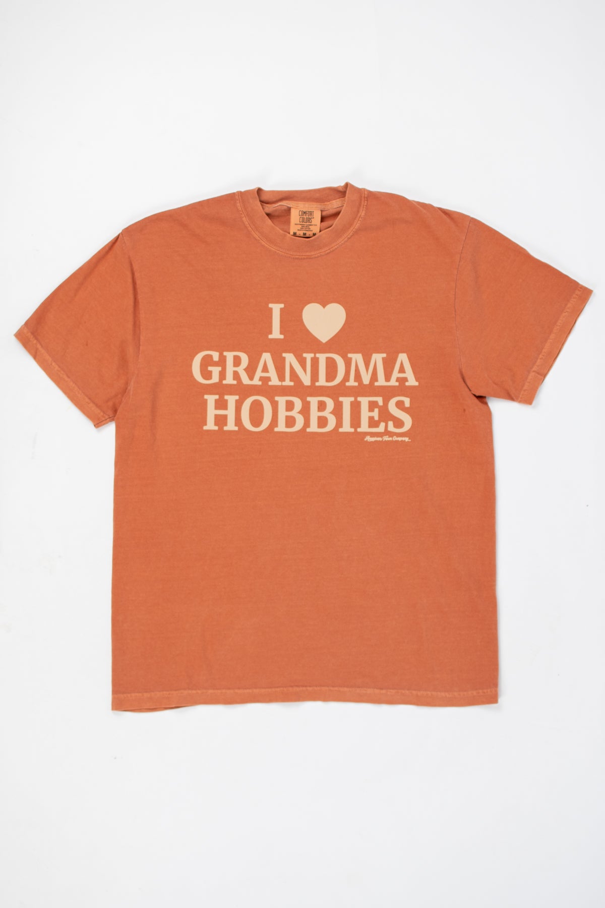 I 🖤 Grandma Hobbies Adult T-Shirt - Rust