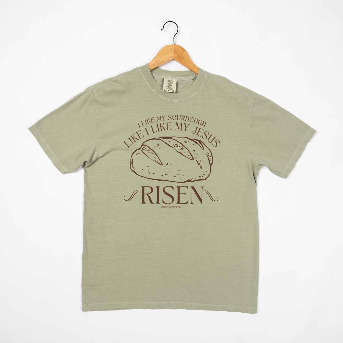 'I Like My Sourdough, Like I Like My Jesus - RISEN' Tee - American Farm Company