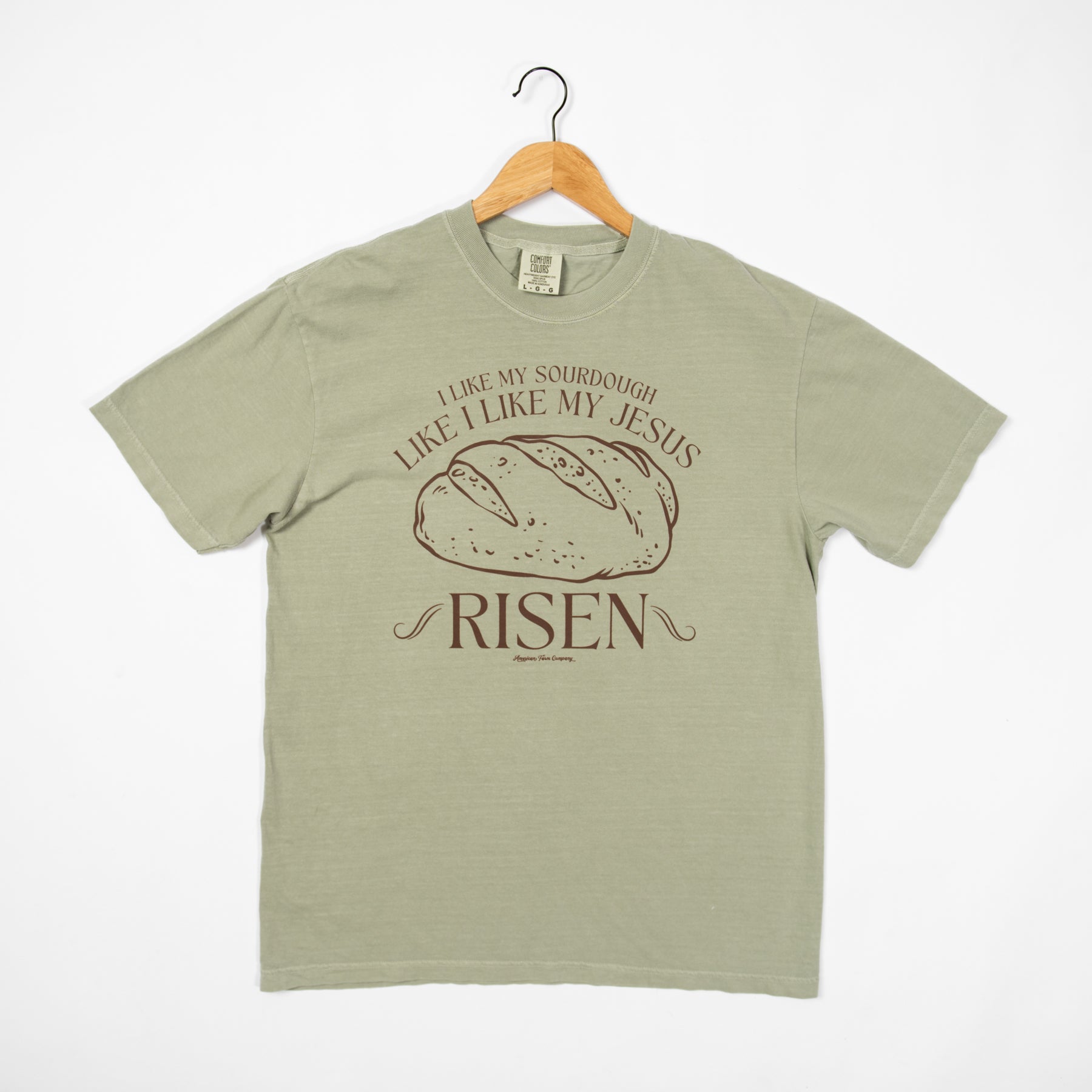 'I Like My Sourdough, Like I Like My Jesus - RISEN' Tee - American Farm Company