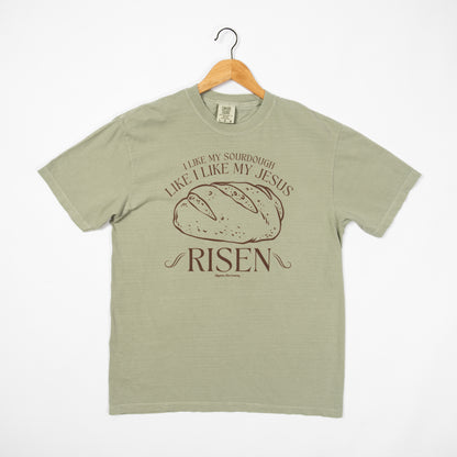 'I Like My Sourdough, Like I Like My Jesus - RISEN' Tee - American Farm Company