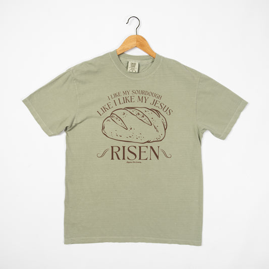 'I Like My Sourdough, Like I Like My Jesus - RISEN' Tee - American Farm Company