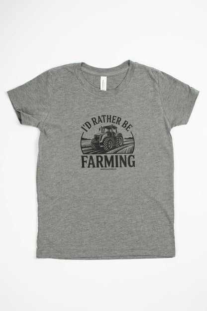 'I'd Rather Be Farming' Toddler/Youth Tee