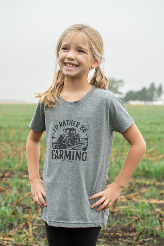 'I'd Rather Be Farming' Toddler/Youth Tee