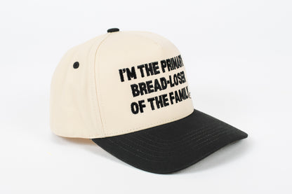 'I'm the Primary Bread-Loser of the Family.' Embroidered Trucker Hat