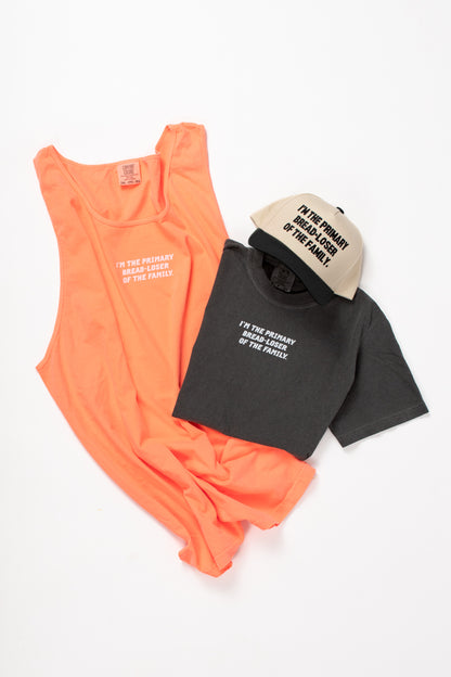 I'm the Primary Bread-Loser of the Family.' Charcoal Tee