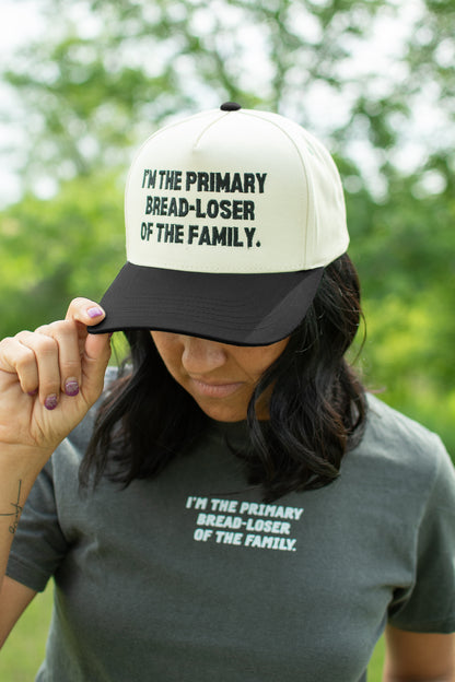 I'm the Primary Bread-Loser of the Family.' Charcoal Tee