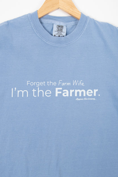 'I'm the Farmer' Blue Tee