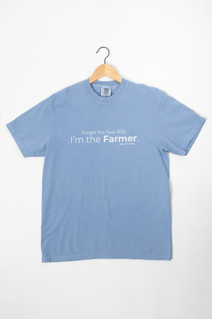'I'm the Farmer' Blue Tee