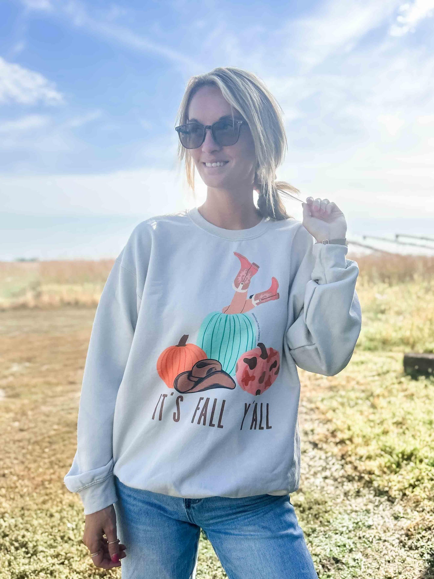 It’s Fall Y’all Tan Crewneck - American Farm Company