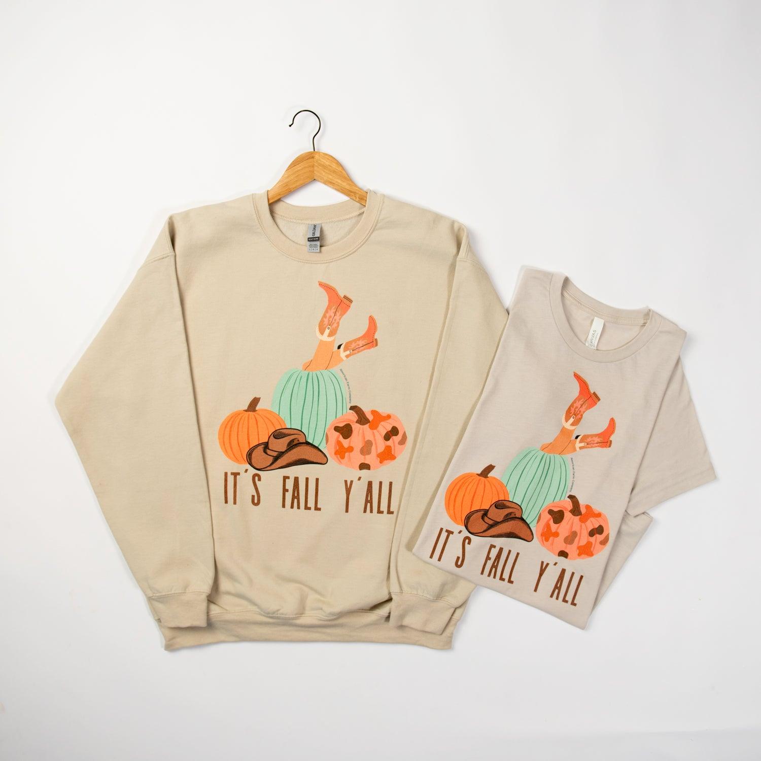 It’s Fall Y’all Tan Crewneck - American Farm Company