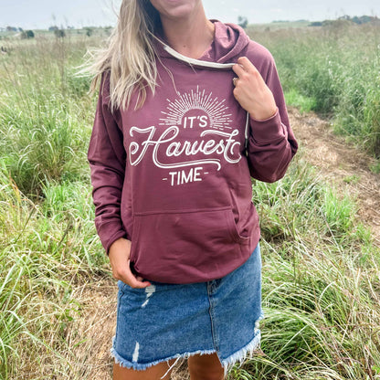 It’s Harvest Time Maroon Hoodie