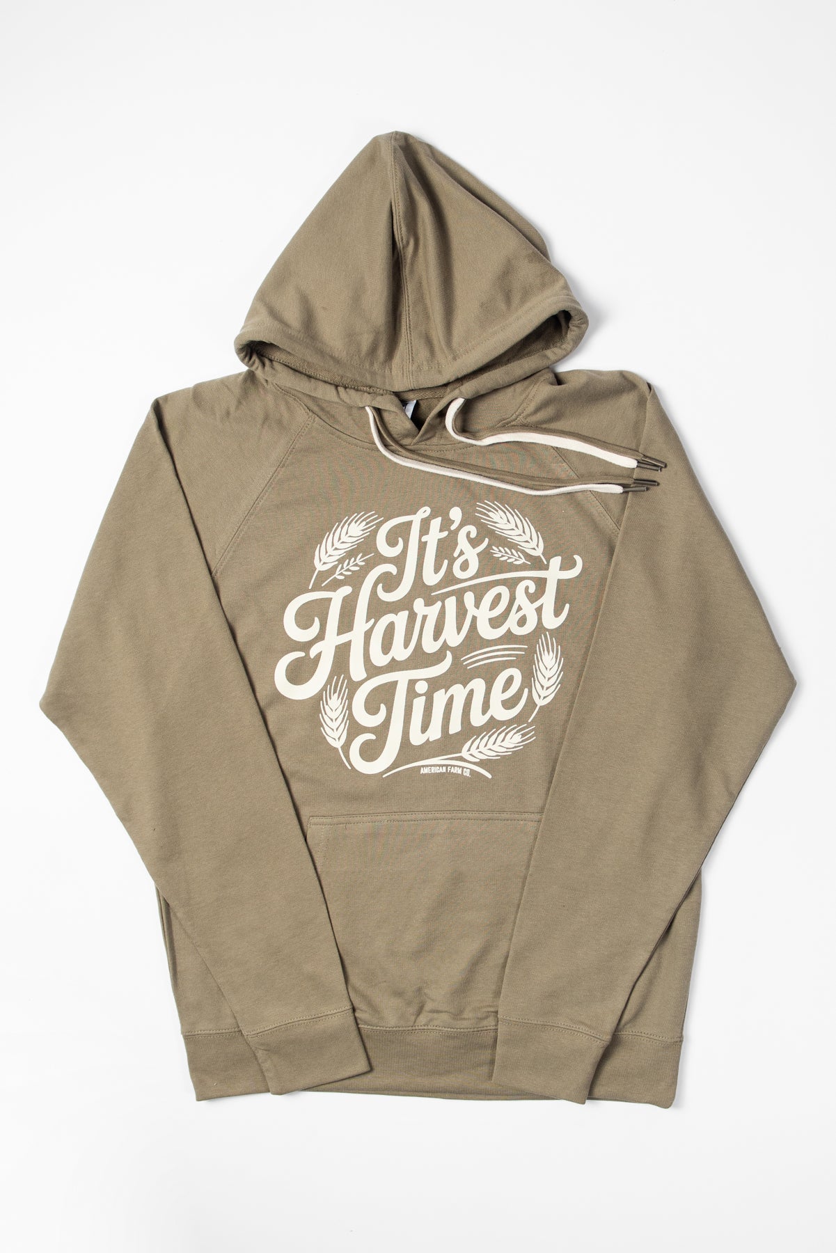 'It's Harvest Time' Olive Hoodie