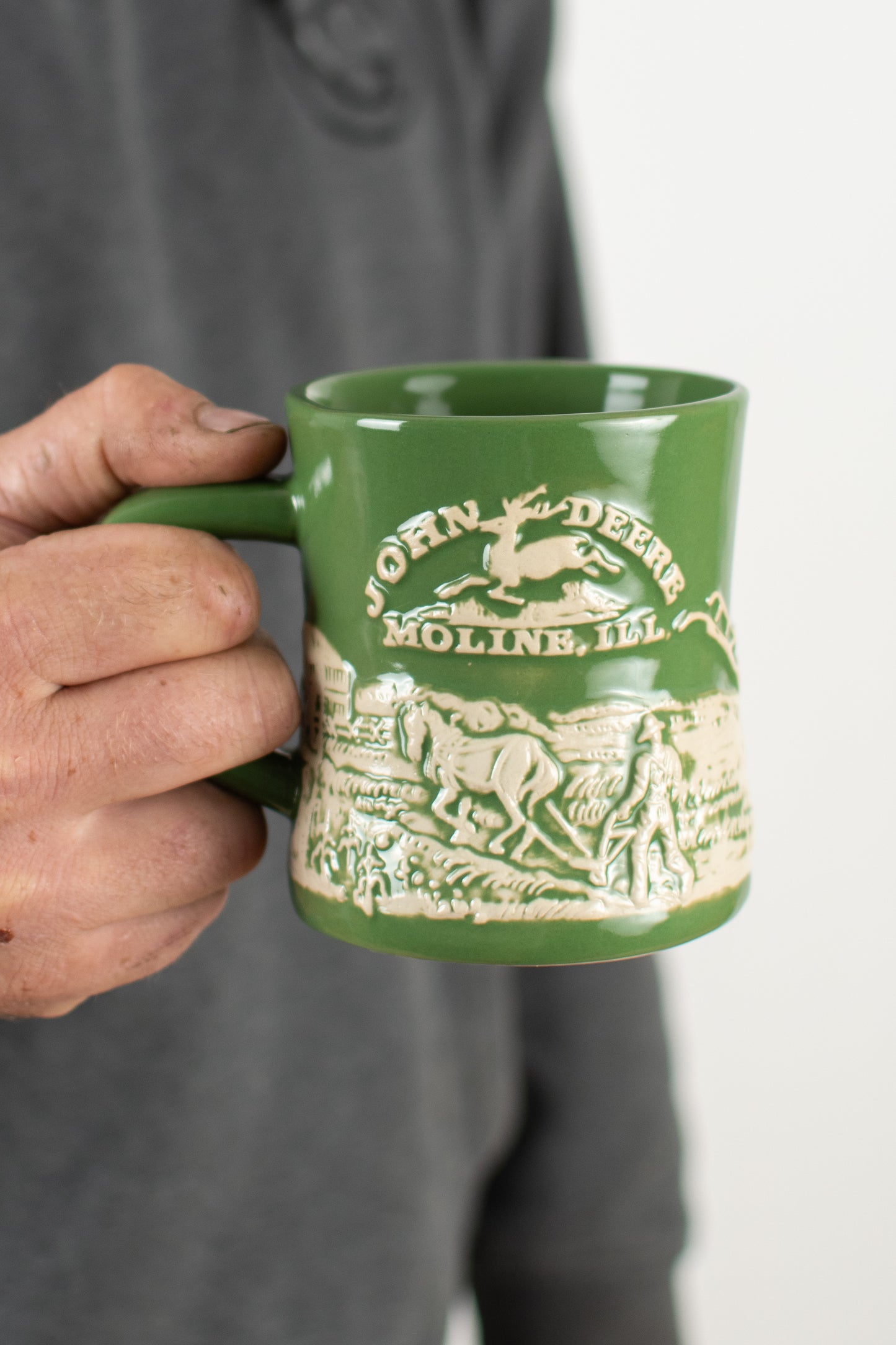 John Deere Horse & Plow Diner Mug