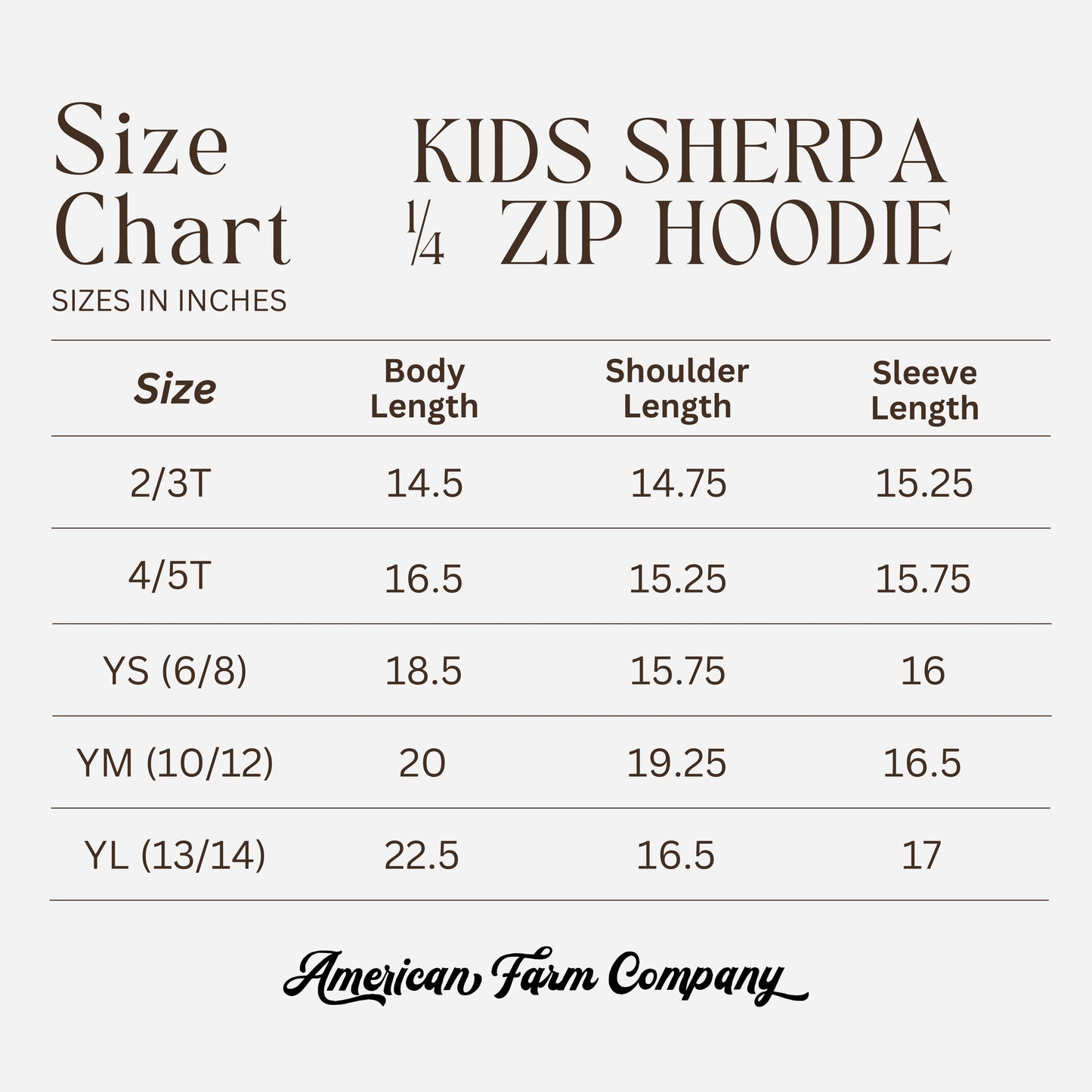 Cattle Sherpa Youth 1/4 Zip Hoodie