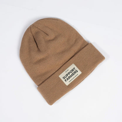 Khaki ‘Support Farmers’ Beanie - American Farm Company