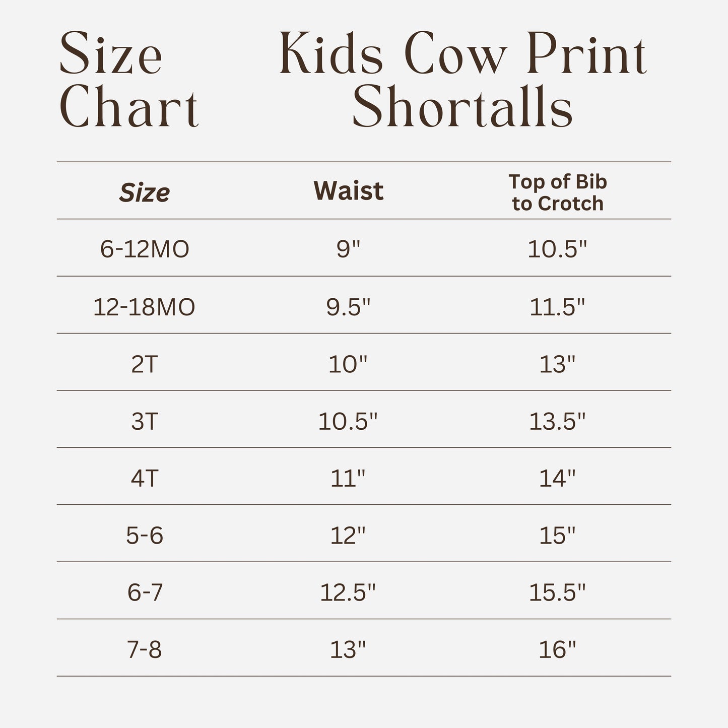 Cow Printed Denim Baby/Youth Overalls