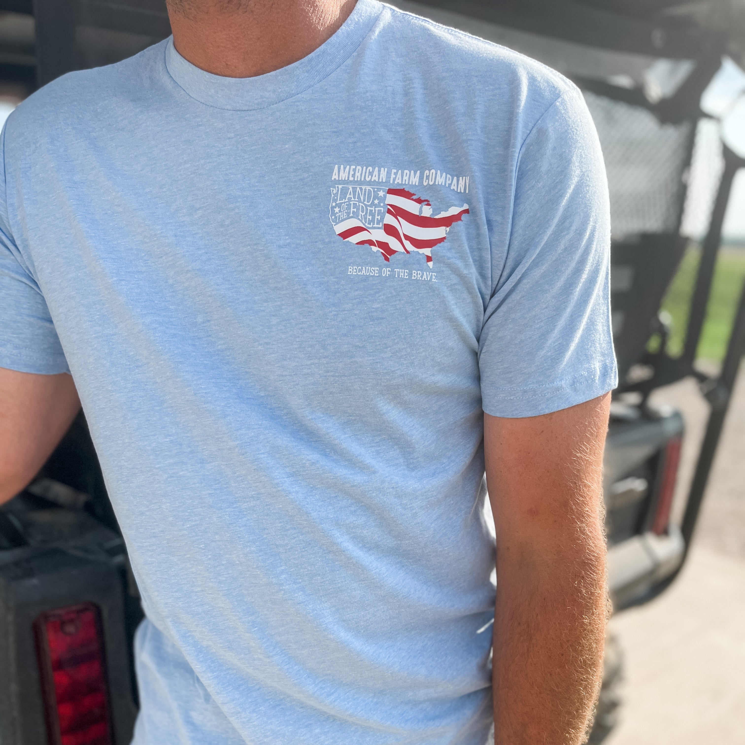 ‘Land of the Free, Because of the Brave' Tee