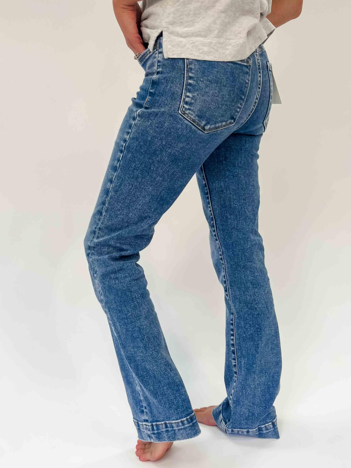 LOVERVET: Tummy Control High Rise Bootcut Jeans - American Farm Company