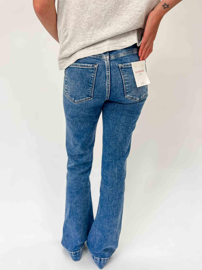 LOVERVET: Tummy Control High Rise Bootcut Jeans - American Farm Company