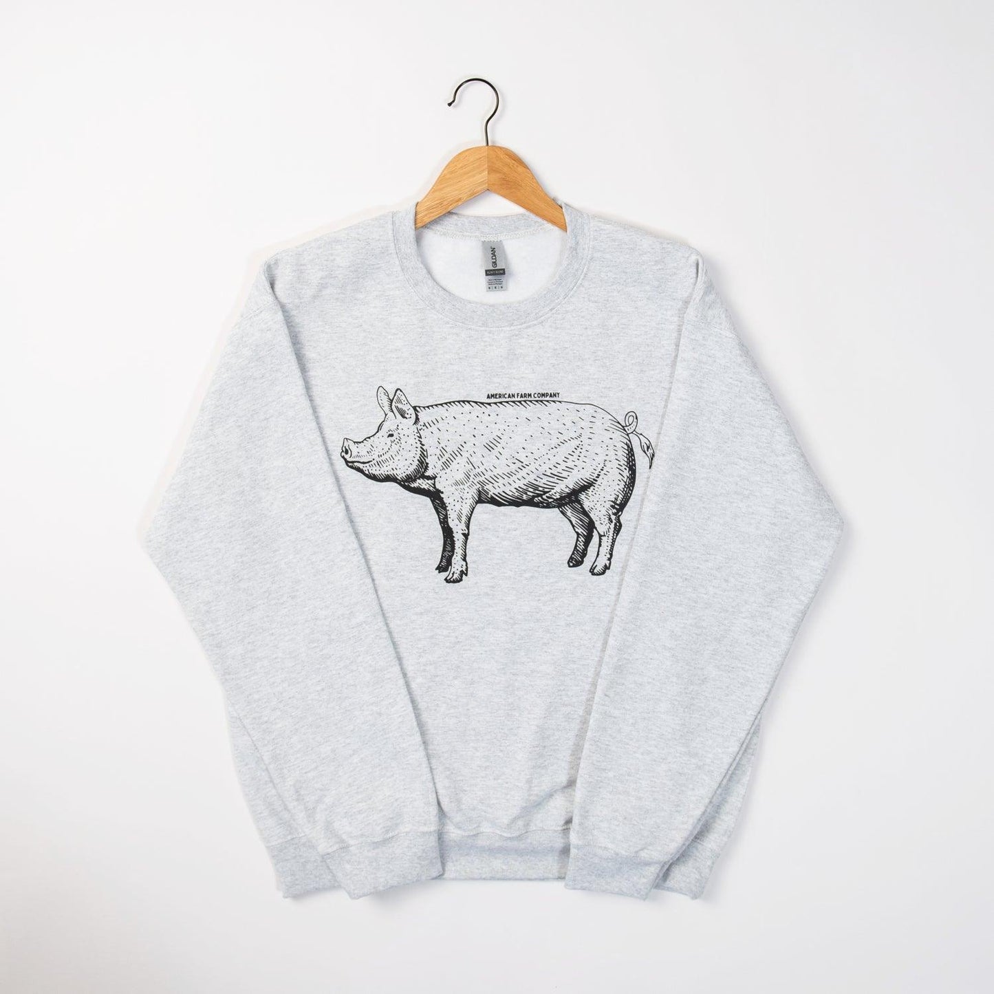 AFC Pig Grey Crewneck - American Farm Company