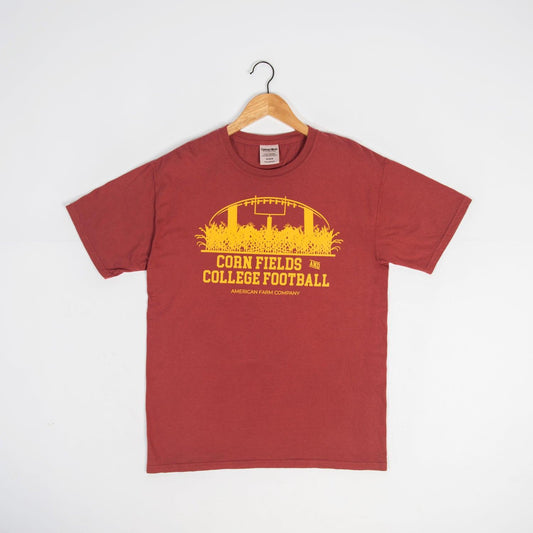 Cornfields And College Football Washed Red Tee - American Farm Company