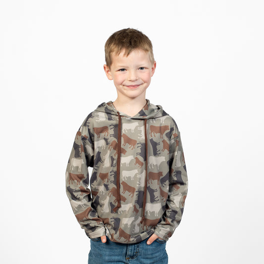 Cow Camo™ Toddler/Youth Performance Pullover Hoodie