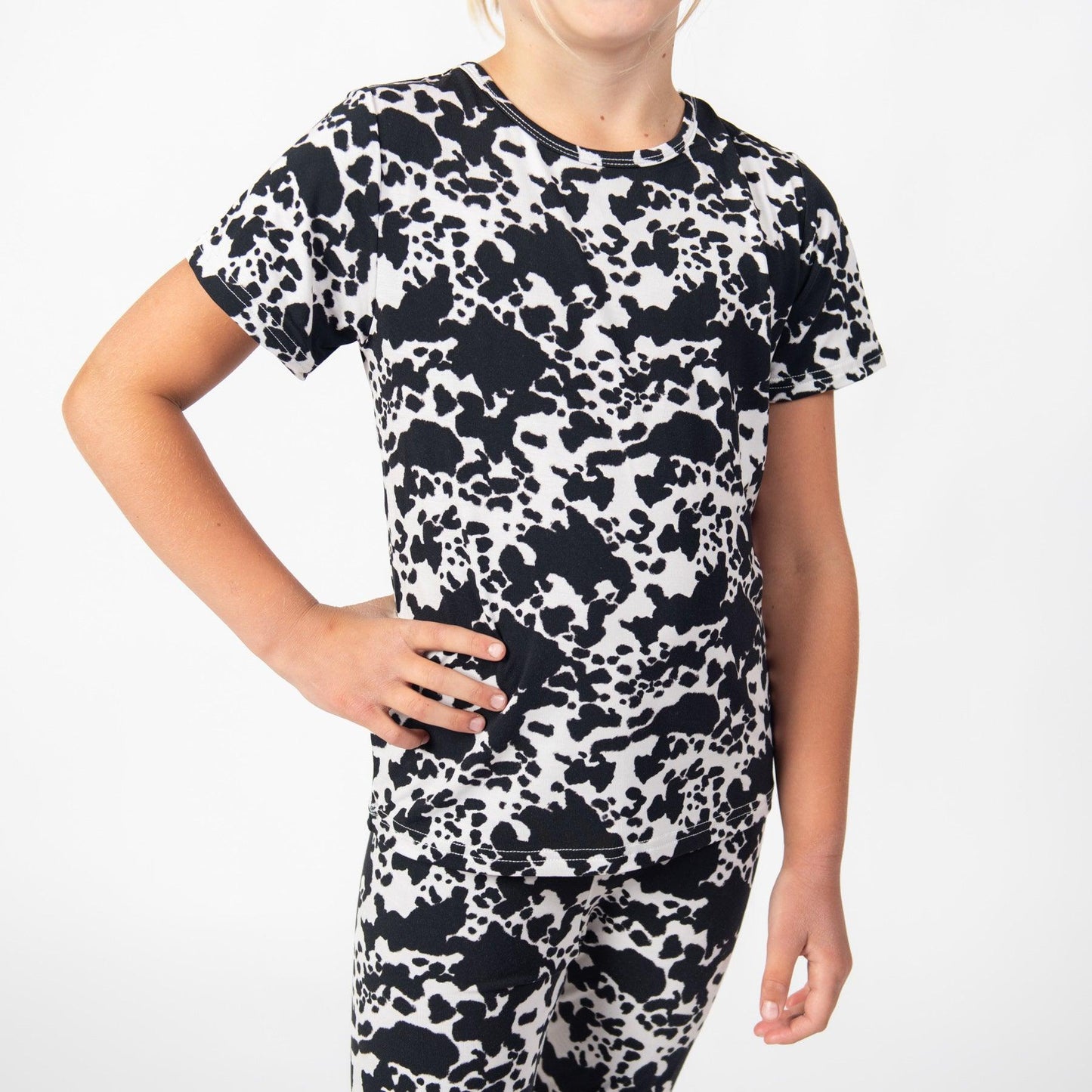 Cow Print Toddler/Youth Bamboo Pajama Set