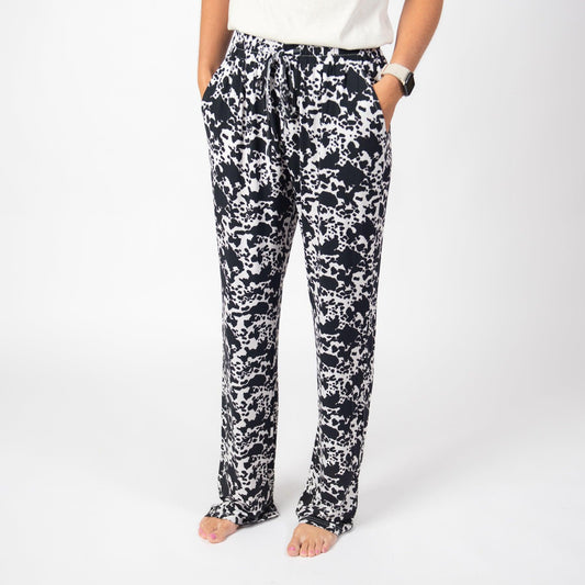 Cow Print Adult Bamboo Pajama Pants