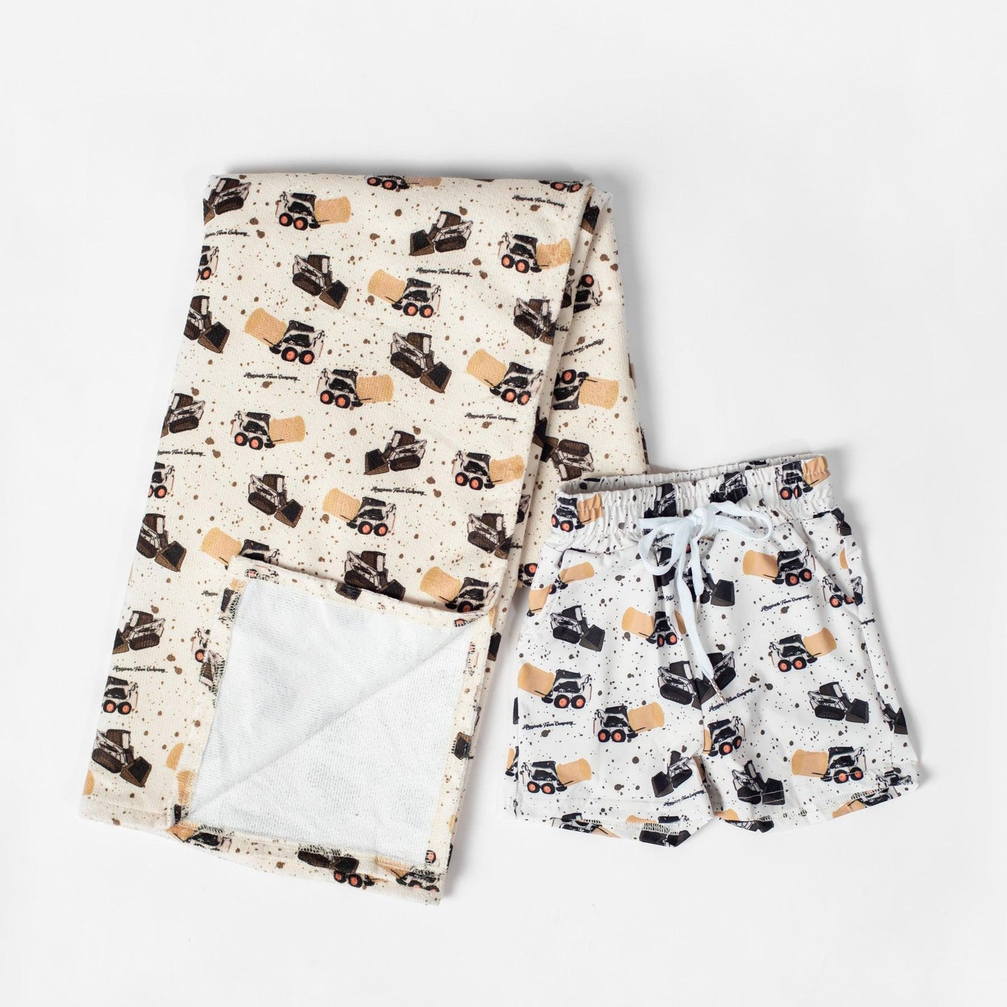 Skid Loader Microfiber Beach Towel