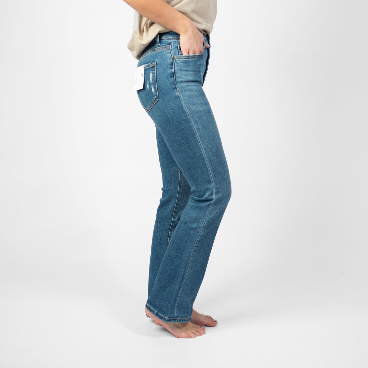 VERVET: SKYLAR High Rise Bootcut Jeans