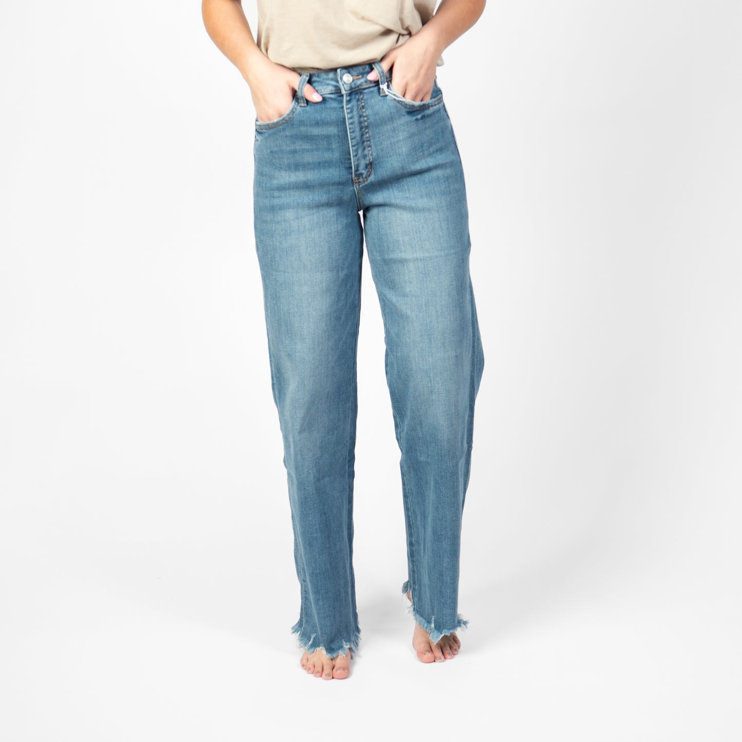 LOVERVET : 90's Vintage Loose Tummy Control Jeans