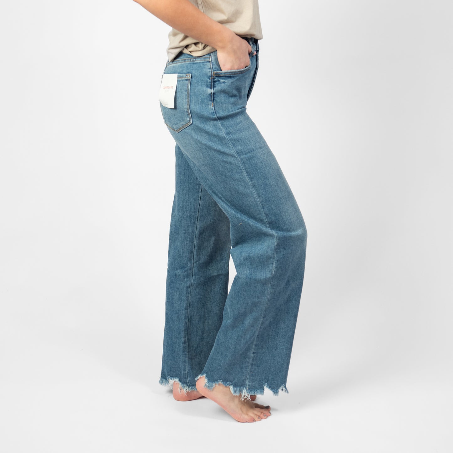 LOVERVET : 90's Vintage Loose Tummy Control Jeans