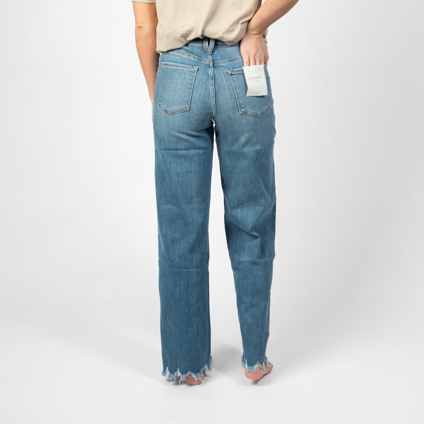 LOVERVET : 90's Vintage Loose Tummy Control Jeans