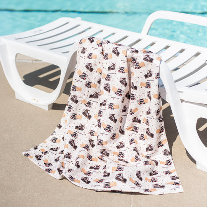 Skid Loader Microfiber Beach Towel