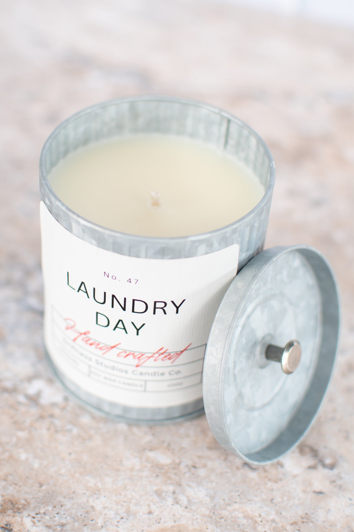 Laundry Day Farmhouse Tin Candle