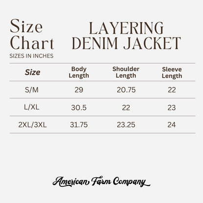 Lightweight Denim Layering Jacket