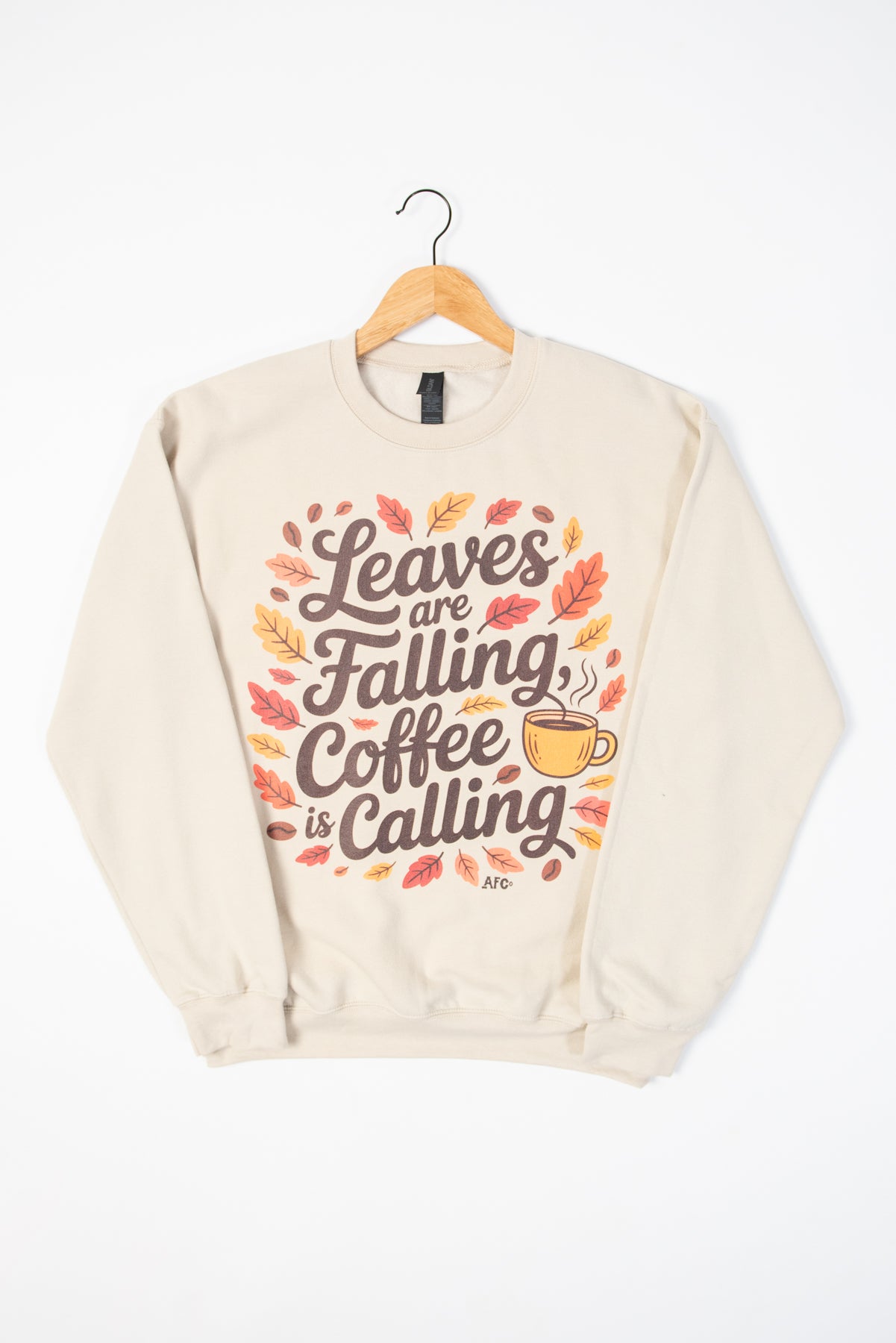 'Leaves are Falling, Coffee is Calling' Crewneck