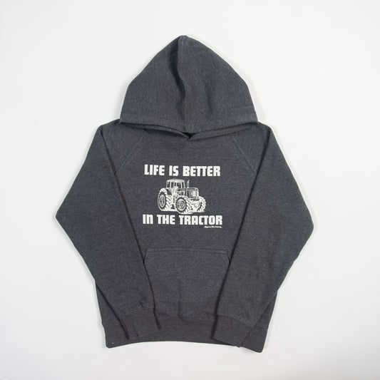Life is Better in the Tractor Toddler/Youth Hoodie