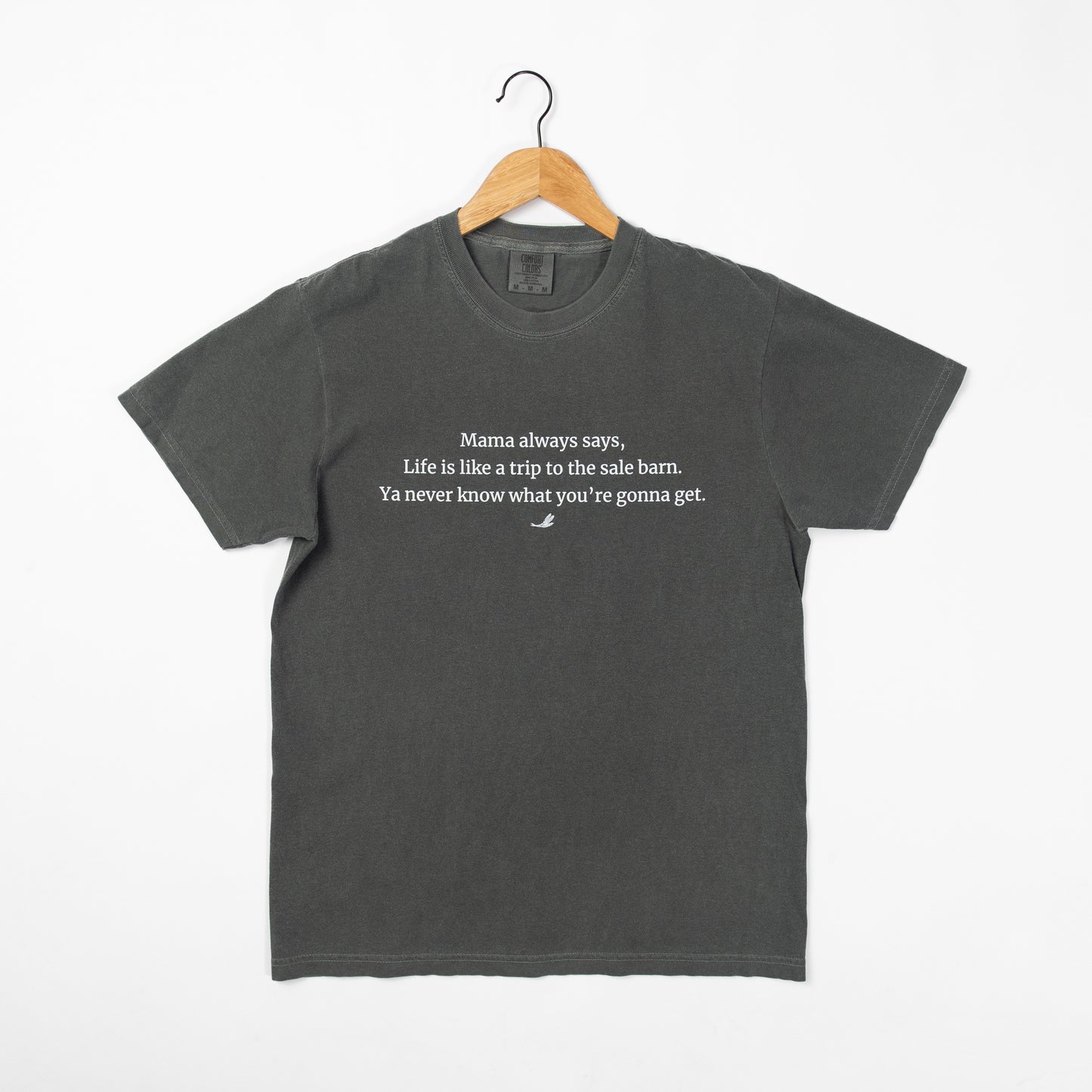 'Life is like a trip to the sale barn...' Charcoal Tee - American Farm Company