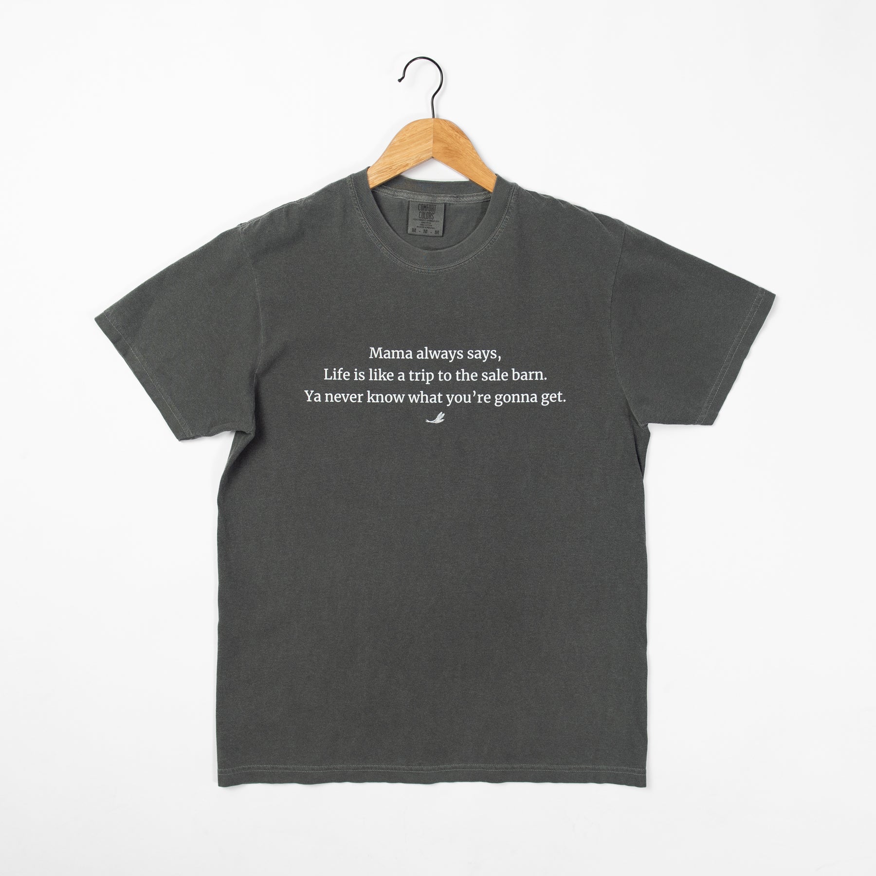 'Life is like a trip to the sale barn...' Charcoal Tee - American Farm Company